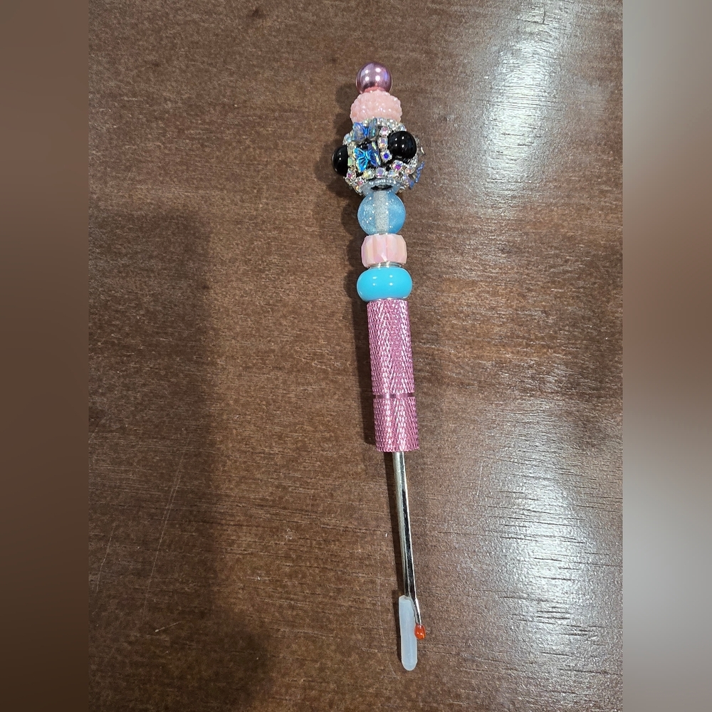 Pink and Blue Beaded Seam Ripper